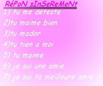 Qui maime ?? Qui maime pas??